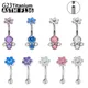 Piercing pour le ventre en titane G23 14G et 16G bijoux Sexy pour femmes Piercing pour le corps