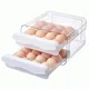 Bacs de stockage empilables de type MELType pour réfrigérateur porte-œufs en plastique transparent