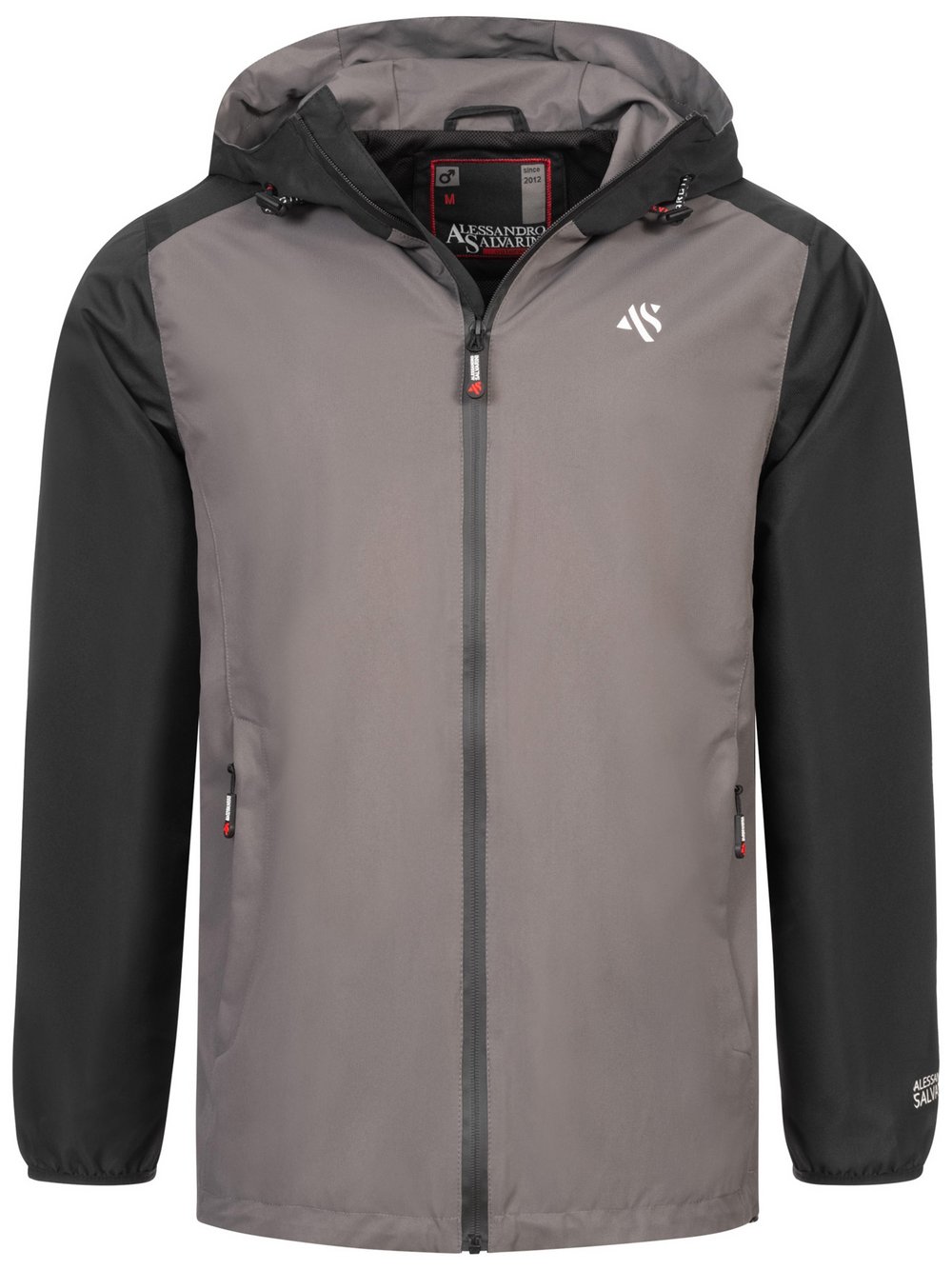 Alessandro Salvarini Regenjacke Herren grau, M Image