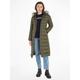 Daunenmantel TOMMY HILFIGER "TYRA DOWN MAXI WITH FUR" Gr. M (38), grün (army green) Damen Mäntel Wintermäntel