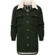 Cordjacke RAGWEAR "Kyoka" Gr. M (38), grün (olivgrün) Damen Jacken Lange Stylische Jacke aus Cord mit flauschigem Innenfutter