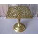 Vintage brass pedestal trivet / Raised display stand