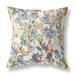 HomeRoots 16" X 16" White, Yellow And Green Broadcloth Floral Throw Pillow - 19