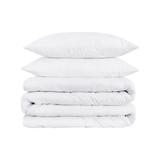 HomeRoots Platinum King Cotton Blend 1200 Thread Count Washable Duvet Cover Set