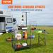 VEVOR Camping Kitchen Table Folding Cook Station with side Table Shelves & Carrying Bag