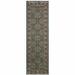 HomeRoots 2' X 8' Navy Blue Green Red Ivory And Yellow Oriental Power Loom Stain Resistant Runner Rug - 2' x 6' Runner