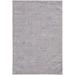 HomeRoots 9' X 12' Gray Striped Power Loom Distressed Stain Resistant Area Rug - 9' x 12'