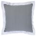 HomeRoots 20" X 20" Gray And White 100% Cotton Geometric Zippered Pillow