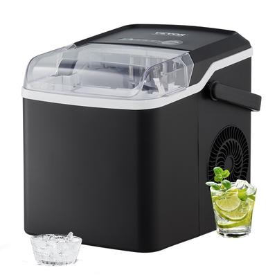 VEVOR Portable Ice Maker with Scoop and Basket Make Ice 26lbs or 33lbs Ice in 24Hrs 2 Sizes Bullet Ice for Home Kitchen