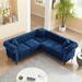 80" Deep Modern Button Tufted Upholstered Combo Sofa with Three-seater Sofa with Left arm and Two-Seater Sofa with Right Arm.