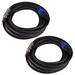 - SASPT12-25-2Pack - Pair of 25 Foot Speakon to 1/4 Speaker Cables -12 Gauge 2 Conductor 25 Speaker Cables