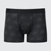 Men's Airism Printed Low-Rise Boxer Briefs with Odor Control | Black | XL | UNIQLO US