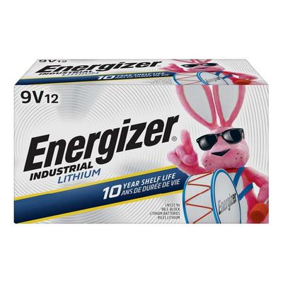 Energizer LN522 Industrial 9V Lithium Battery - 12/Pack