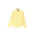 IZOD Long Sleeve Button Down Shirt: Yellow Tops - Kids Girl's Size 8