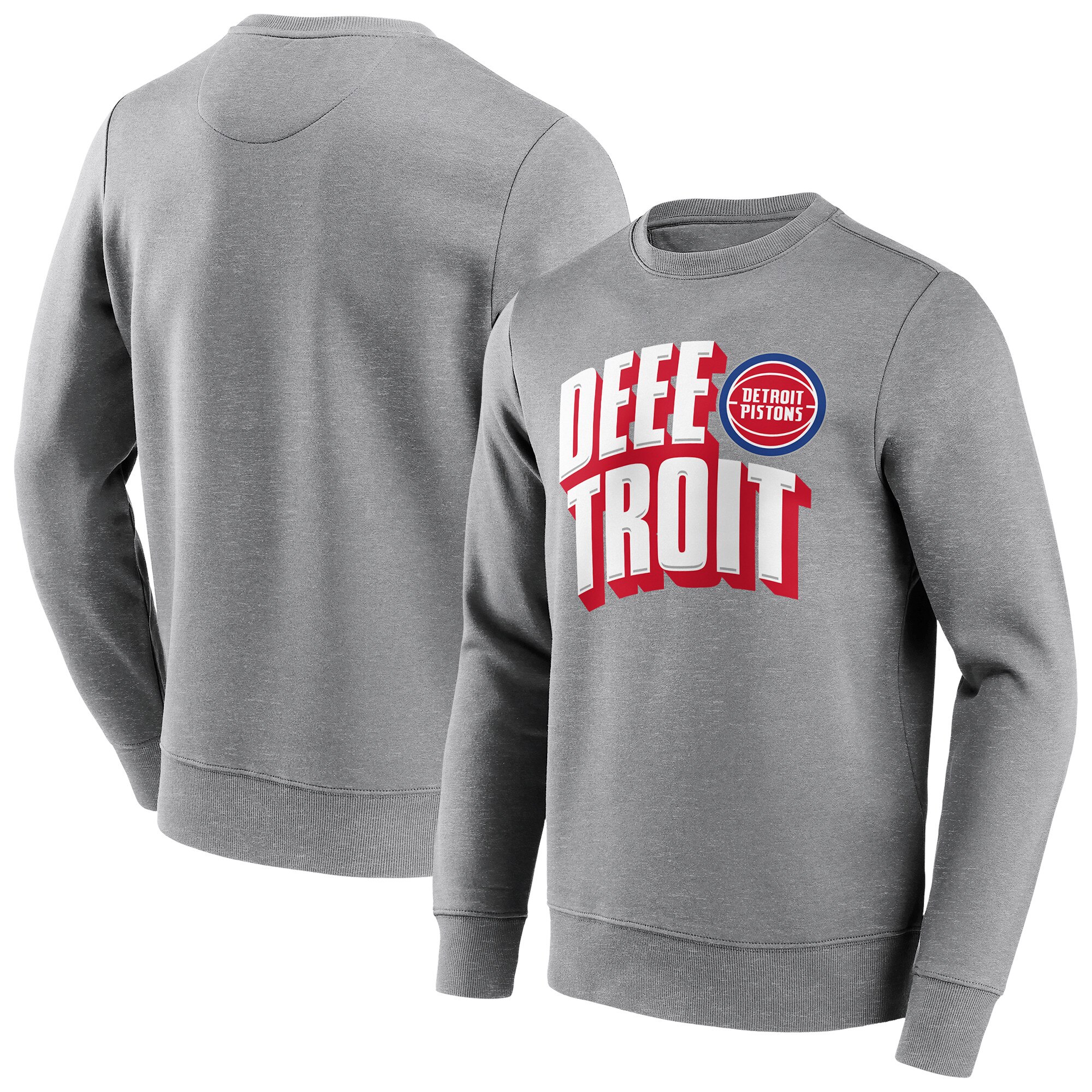Detroit Pistons Fanatics Branded Iconic Hometown Graphic Crew Sweatshirt - Herren - groß und groß Image