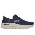 Skechers Men's Slip-ins: Arch Fit 2.0 - Look Ahead Sneaker | Size 11.0 Extra Wide | Navy | Textile/Synthetic | Vegan | Machine Washable