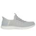 Skechers Women's Slip-ins: Virtue - Glow Sneaker | Size 7.0 | Gray | Textile/Synthetic | Vegan | Machine Washable