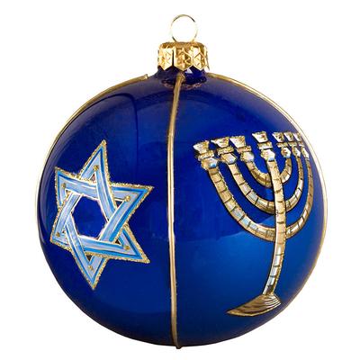 Luxury Ornament Collection - Judaica Ball Ornament - Frontgate - Christmas Décor