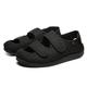 Nwarmsouth Slippers for Swollen Feet Edema,Swollen feet deformed breathable shoes, diabetes rehabilitation shoes-UK9.5_2 black,Wide-Fitting Touch Close Shoe