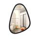 Assymetry Mirror Bedroom Decor Aesthetic Decorative Mirrors for Wall Decor for Living Room Bathroom Preppy Room Decor Vanity Mirror Maximalist Decor Modern Cute Black Wall Framed Desk Mirror