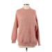 Forever 21 Pullover Sweater: Pink Solid Tops - Women's Size Small