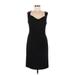 Lauren by Ralph Lauren Cocktail Dress - Sheath: Black Print Dresses - Women's Size 8