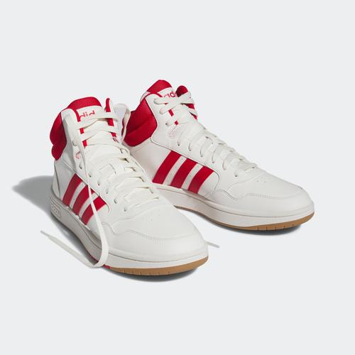 „Sneaker ADIDAS SPORTSWEAR „“HOOPS 3.0 MID LIFESTYLE BASKETBALL CLASSIC VINTAGE““ Gr. 46,5, rot (white, red) Schuhe Sneaker“