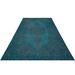Blue 74" x 121" L Area Rug - Rug N Carpet Atina Rectangle 6'2" X 10'0" Area Rug 121.0 x 74.0 x 0.4 in Wool | 74" W X 121" L | Wayfair