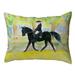 Highland Dunes Roybal Horse and Rider Indoor/Outdoor Lumbar Pillow Polyester/Polyfill blend | 11 H x 14 W x 5 D in | Wayfair