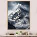 Millwood Pines Ayrihanna Alaska Misty Mountain Peak Framed On Canvas Print Metal | 40 H x 30 W x 1.5 D in | Wayfair