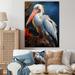 Rosecliff Heights Coral White Animal Pelican Coral White Animal Pelican - Animals Wall Art Prints Canvas, Cotton | 20 H x 12 W x 1 D in | Wayfair