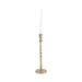 Bungalow Rose 15" Hammered Taper Candle Holder - Contemporary Glam Metal Metallic Gold Candle Holder For Home | 15 H x 4 W x 4 D in | Wayfair