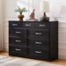 Lark Manor™ Arabellah 9 - Drawer Dresser Wood in Black | 34.6 H x 47.2 W x 15.8 D in | Wayfair 94F3BB878BF2431E86D63CF3B709A2CF