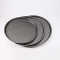 9/10/11/12 pouces cuisson Pizza Pan plateau rond en acier au carbone ustensiles cuisson outil