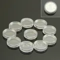 Boîte rangement pour pièces monnaie porte-Capsules rond transparent 18mm lot 10 accessoires