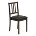 Dining Chair- Set Of 2- Side- Upholstered- Kitchen- Dining Room- Brown Leather Look- Brown Wood Legs- Transitional-Monarch Specialties I 1304