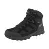 Wanderschuh JACK WOLFSKIN "TRAIL HIKER TEXAPORE MID W", Gr. 42,5, schwarz (schwarz, lila), Leder, Textil, sportlich, Schuhe, wasserdicht
