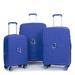 3-Piece Expandable PP Luggage Sets Hardshell Suitcase with TSA Lock(20/24/28), Navy