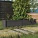 vidaXL Garden Raised Bed Gray 59.1"x12.2"x12.2" Solid Wood Pine