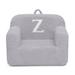 Personalized Monogram Cozee Sherpa Chair - Customize with Letter Z - Foam Kids Chair for Ages 18 Months and Up