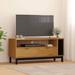 vidaXL TV Stand FLAM 43.3"x15.7"x19.7" Solid Wood Pine - 43.3" x 15.7" x 19.7"