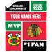 The Northwest Group Chicago Blackhawks 50'' x 60'' Personalized Silk Touch Sherpa Throw Blanket