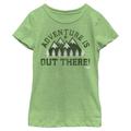 Girls Youth Green Up Adventure Is Out There T-Shirt