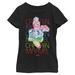 Girls Youth Black Captain Marvel Rainbow Power T-Shirt