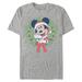 Men's Heather Gray Mickey Mouse Wreath T-Shirt