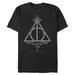 Men's Black Harry Potter and the Deathly Hallows Symbol T-Shirt