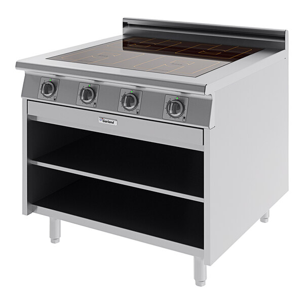 Garland GME36-I20S Master Series 36" Electric Induction Range and Storage Base - 208V, 3 Phase, 20 kW