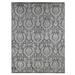 Hand Knotted Grey Wool and Silk with Wool & Silk Oriental Rug (9' x 12'2") - 9' x 12'2"