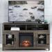 Modern Farmhouse TV Stand with Electric Fireplace, for up to 65" TV