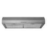 Hauslane Chef Series 30" B017 Convertible Under Cabinet Range Hood 3-Way Venting, 250 CFM, Perfect for Ductless Kitchen - 30